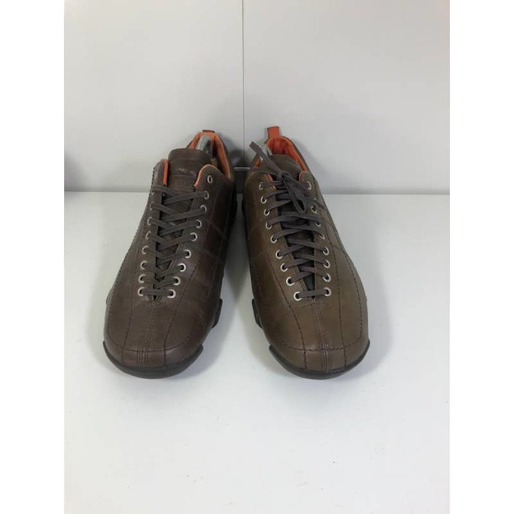 Medium Unique Round Toe Sample Pair Lace Up Shoes Brown Men's US 9